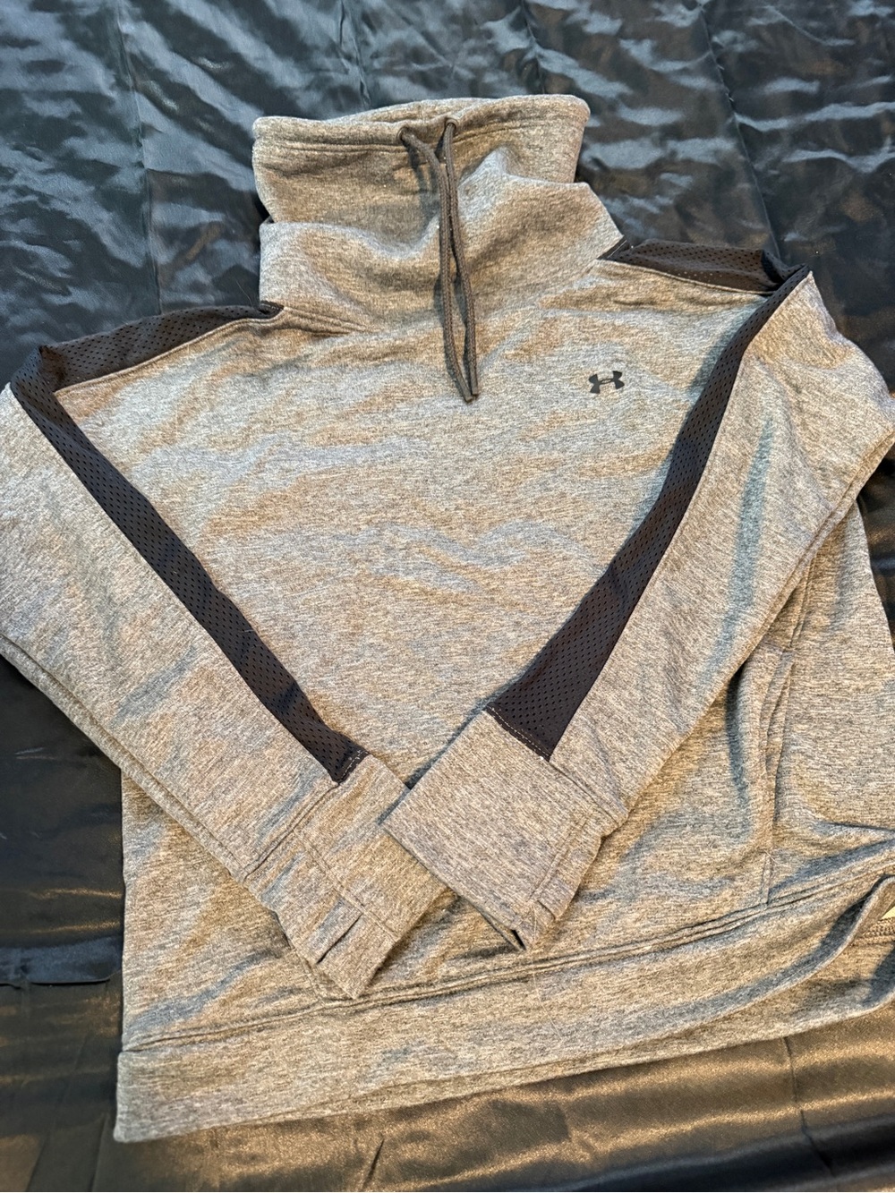 Under Armour womens Gray Pullover with Black Mesh Accents
